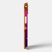 Ingewikkelde Gouden Bloemkunst Case-Mate iPhone Case (Achterkant / Rechts)
