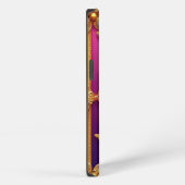 Ingewikkelde Gouden Bloemkunst iPhone Hoesje (Rechterkant)