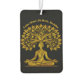 Ingewikkelde gouden Boeddha sculptuur Luchtverfrisser (Achterkant)