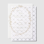   ingewikkelde gouden Lijst bruiloft Vellum Uitnodigingen (Offset (Uitnodiging))