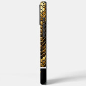 Ingewikkelde gouden slangenhuidpatronen Case-Mate iPhone case (Achterkant / Links)