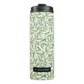 Ingewikkelde  Greenery Pattern Custom Name Thermosbeker (Voorkant)