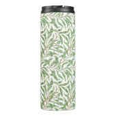 Ingewikkelde  Greenery Pattern Custom Name Thermosbeker (Achterkant)