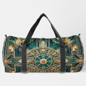 INGEWIKKELDE GROENE & GOUDEN ART DECO PATRONEN PLUNJEZAK (Achterkant)