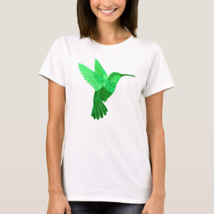 Ingewikkelde groene kolibrie illustratie t-shirt