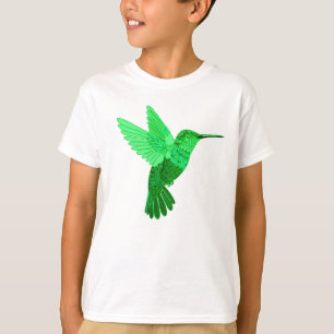 Ingewikkelde groene kolibrie illustratie t-shirt