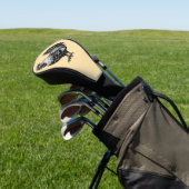 Ingewikkelde haan illustratie golfheadcover (Insitu)