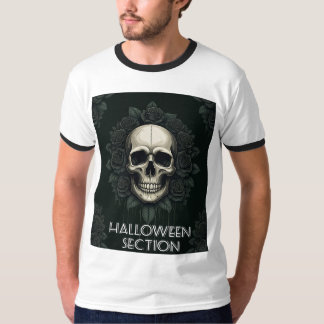 Ingewikkelde Halloween Doodle Art met donkere symb T-shirt