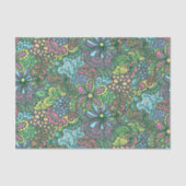 Ingewikkelde handgetekende bloemfantasie tissuepapier (Voorkant)