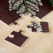 Ingewikkelde juweel versierde bloemontwerp legpuzzel (Zijkant)