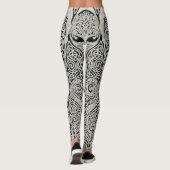 Ingewikkelde Keltische Boom des Levens Knoopwerk O Leggings (Achterkant)