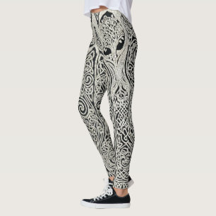 Ingewikkelde Keltische Boom des Levens Knoopwerk O Leggings