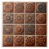 Ingewikkelde keramische Tegels met patroon Tegeltje (Voorkant)