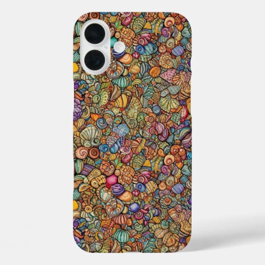 Ingewikkelde Kleine Schelpen Case-Mate iPhone Case (Achterkant)