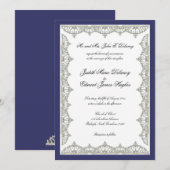 Ingewikkelde koninklijke uitnodiging tot weduwen r (Voorkant / Achterkant)