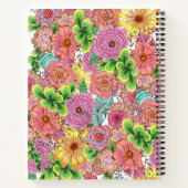 Ingewikkelde levendige artistieke handgetekende bl notitieboek (Achterkant)