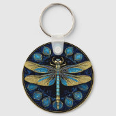 Ingewikkelde Libelle Kunst Sleutelhanger (Achterkant)
