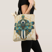 Ingewikkelde Libelle Kunst Tote Bag (Dichtbij)