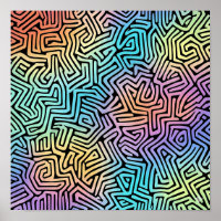 Ingewikkelde Lichtgevende Tessellation Behang