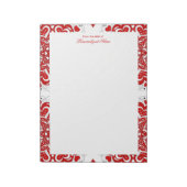 Ingewikkelde liefdesnotities - rood ongevoerd Noti Notitieblok (Linkerzijde)