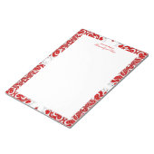 Ingewikkelde liefdesnotities - rood ongevoerd Noti Notitieblok (Schuin)