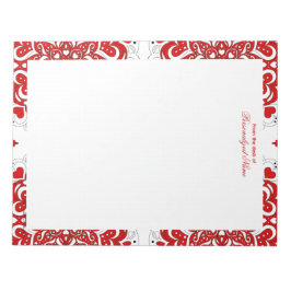 Ingewikkelde liefdesnotities - rood ongevoerd Noti Notitieblok