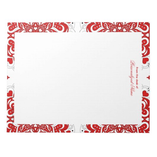 Ingewikkelde liefdesnotities - rood ongevoerd Noti Notitieblok (Voorkant)