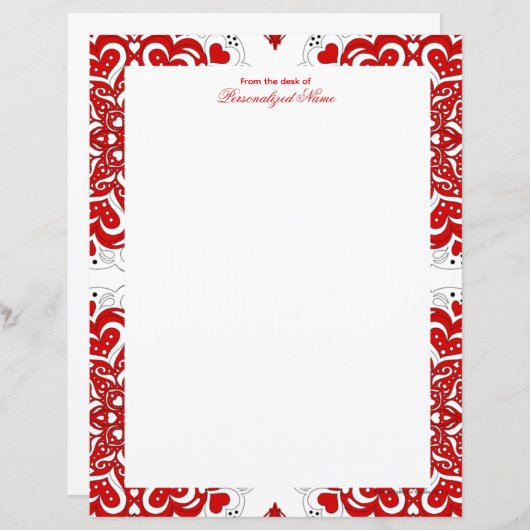 Ingewikkelde liefdesnotities - rood ongevoerd papi (Voorkant / Achterkant)