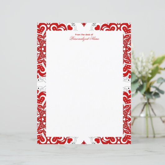 Ingewikkelde liefdesnotities - rood ongevoerd papi (Staand voorkant)