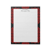 Ingewikkelde liefdesnotities - zwart gevoerd Notit Notitieblok (Linkerzijde)