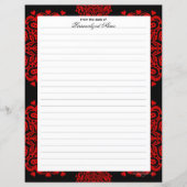 Ingewikkelde liefdesnotities - zwart gevoerd papie (Voorkant)