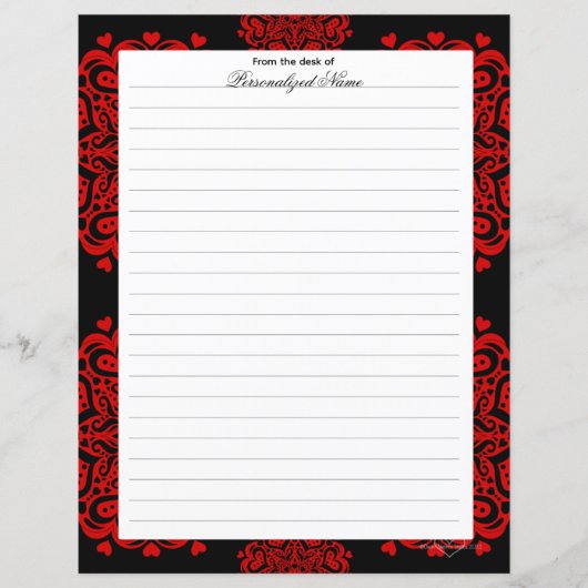 Ingewikkelde liefdesnotities - zwart gevoerd papie (Voorkant)