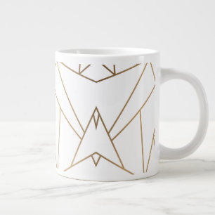 Ingewikkelde lijnen grote koffiekop