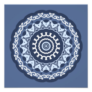 Ingewikkelde Mandala Design Fotovergroting Foto Afdruk