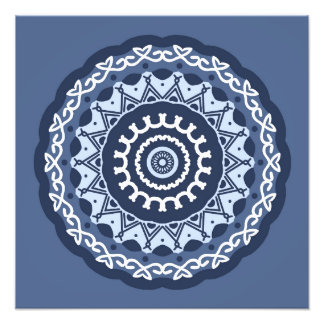 Ingewikkelde Mandala Design Fotovergroting Foto Afdruk