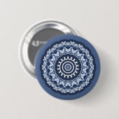 Ingewikkelde Mandala Design-knop Ronde Button 5,7 Cm (Voorkant /achterkant)