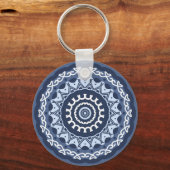 Ingewikkelde Mandala Design sleutelhanger (Achterkant)