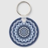 Ingewikkelde Mandala Design sleutelhanger (Achterkant)