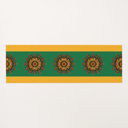 Ingewikkelde Mandala Ornament yogamat (Achterkant (horizontaal))