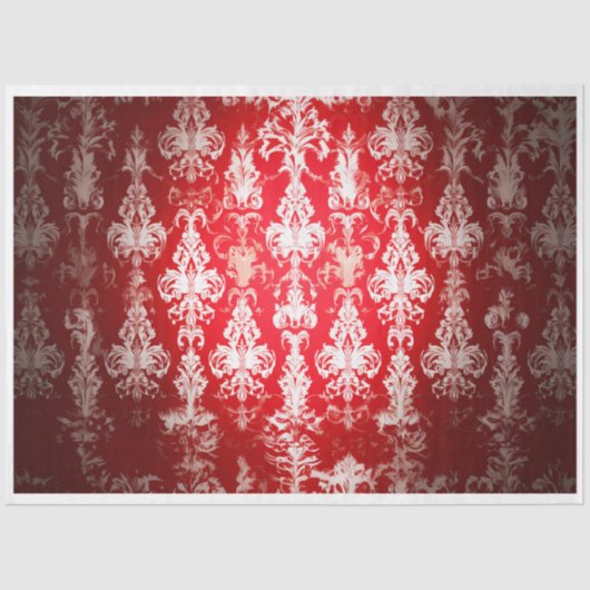 Ingewikkelde mooie kerst Damast Tissuepapier (Voorkant)