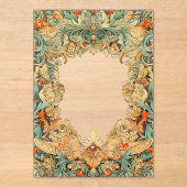 Ingewikkelde motief filigraan acryl overlay acryl uitnodigingen (Voorkant)