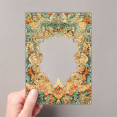 Ingewikkelde motief filigraan acryl overlay uitnodigingen (Insitu (Draagbaar))