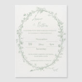 Ingewikkelde  ontwerp Lijst bruiloft uitnodiging (Voorkant)