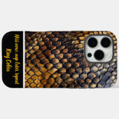 Ingewikkelde patronen van natuurlijke slangenhuid  Case-Mate iPhone case (Achterkant (horizontaal))