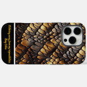 Ingewikkelde patronen van slangenhuid in natuurlij Case-Mate iPhone case (Achterkant (horizontaal))
