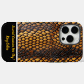 Ingewikkelde patronen van slangenhuiden in natuurl Case-Mate iPhone case (Achterkant (horizontaal))