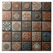 Ingewikkelde patroon decoratieve Tegels Tegeltje (Voorkant)