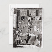 Ingewikkelde Richardson, 1724 Briefkaart (Voorkant / Achterkant)