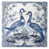 Ingewikkelde rustieke Indigo Azulejo Tegels met ee Tegeltje (Voorkant)
