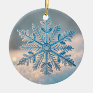 Ingewikkelde Scandinavische sneeuwvlok Mandala Keramisch Ornament
